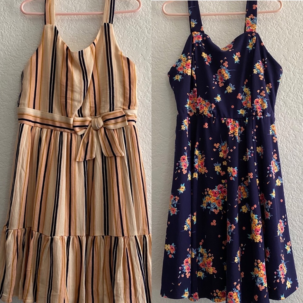 2 NWOT Zunie Dresses (Girls) Size Small more like Medium 7/8